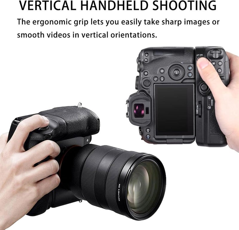 asitoo BG-R10 Vertical Camera Battery Grip for Canon EOS R5 R5C EOS R6 R6 Mark II Camera,Replacement for Canon BG-R10 Battery Grip，Powered by LP-E6/LP-E6N/LP-E6NH Batteries for Stable Vertical Shooting - Image 5